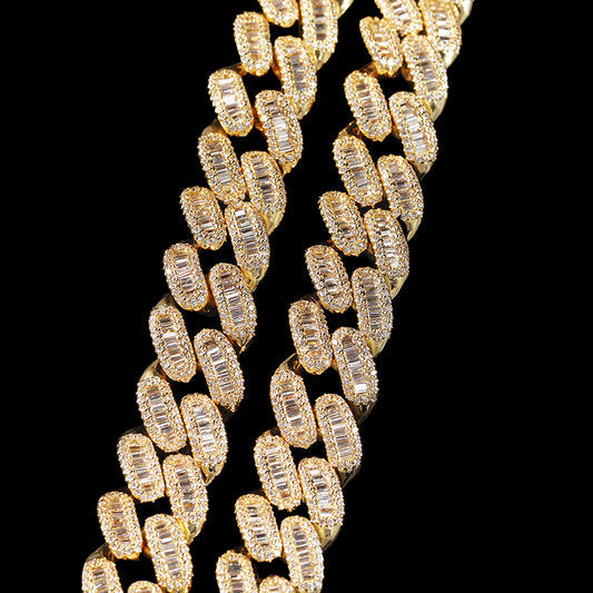 Iced Out Full CZ 15mm Cuban Link Chain