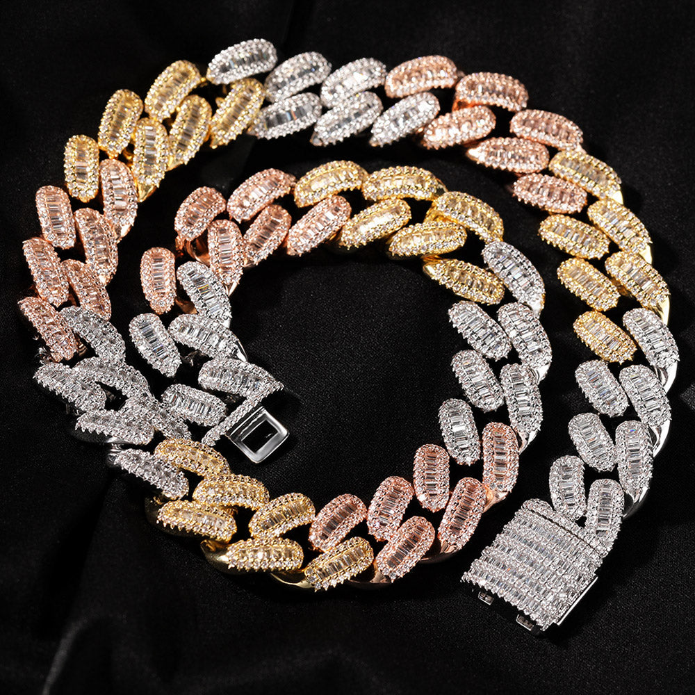 Iced Out Full CZ 15mm Cuban Link Chain