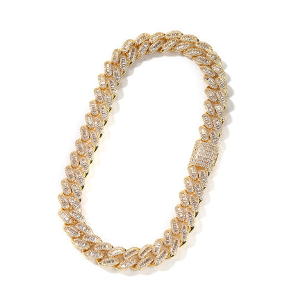 Iced Out Full CZ 15mm Cuban Link Chain