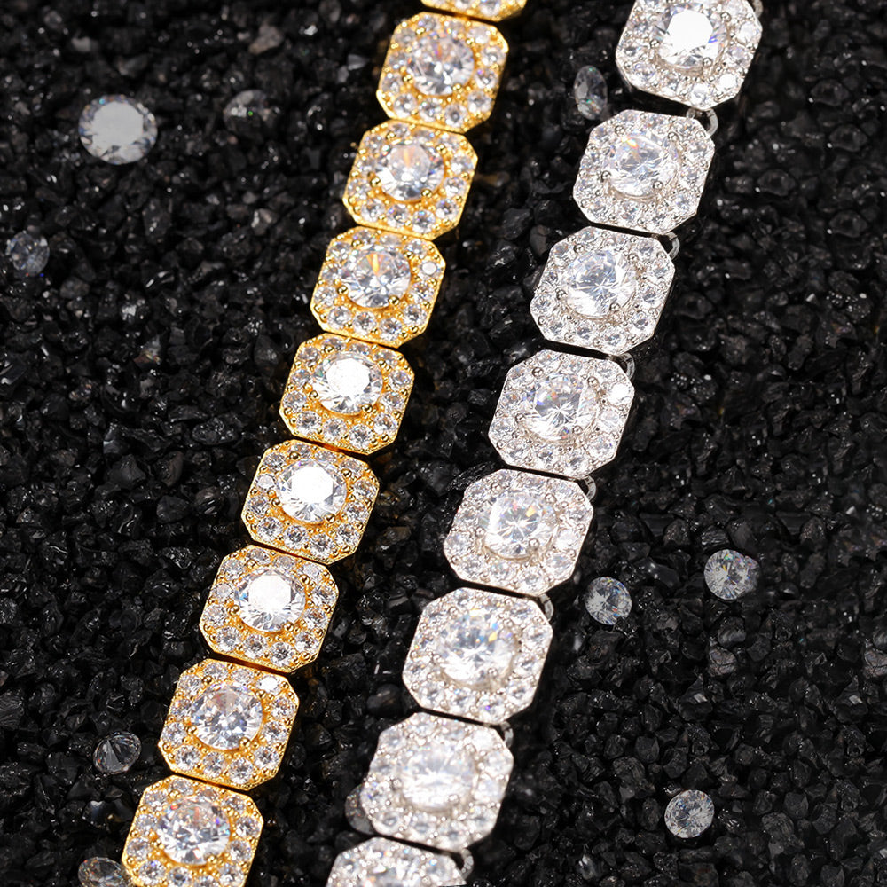 Iced Out Full CZ 12.5mm Candy Chain