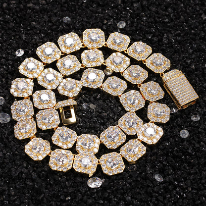 Iced Out Full CZ 12.5mm Candy Chain