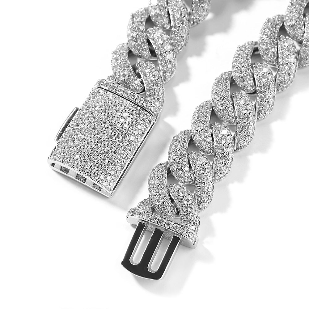 Iced Out Full CZ 18mm Cuban Link Chain