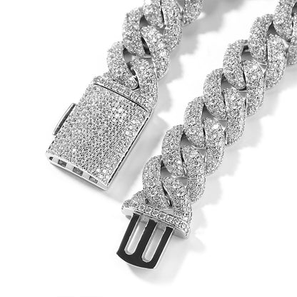 Iced Out Full CZ 18mm Cuban Link Chain