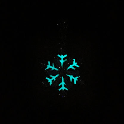 Iced Out Winter Rotating Snowflake luminous Pendant Necklace